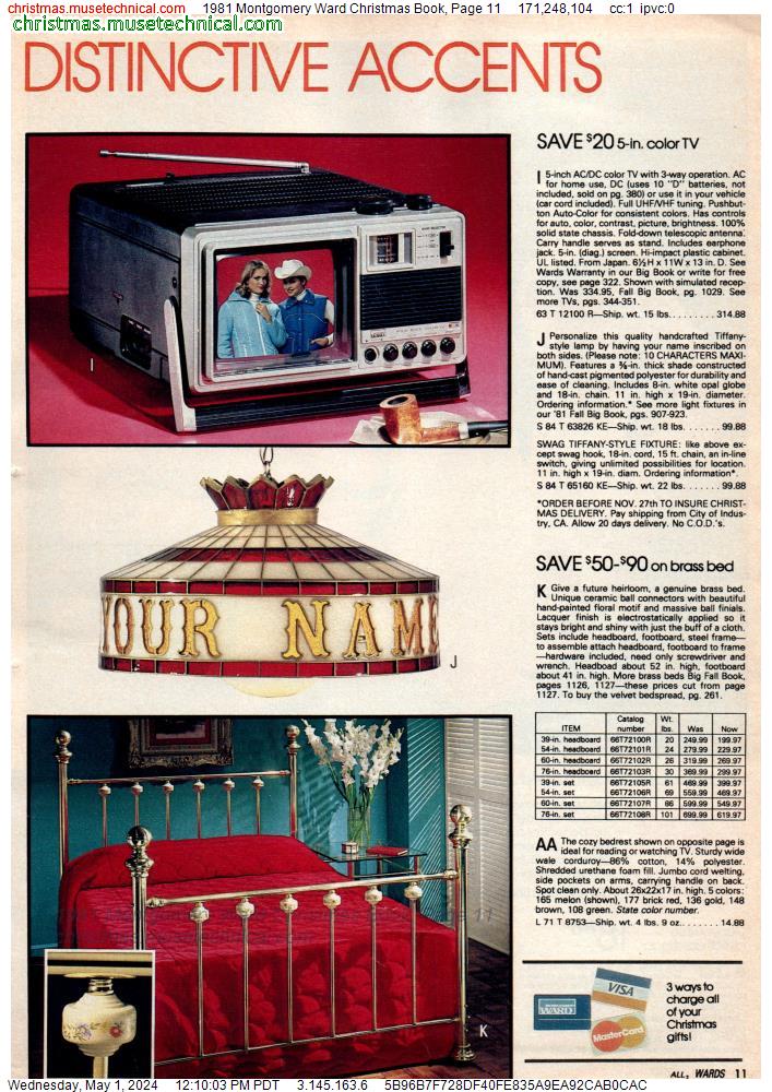 1981 Montgomery Ward Christmas Book, Page 11