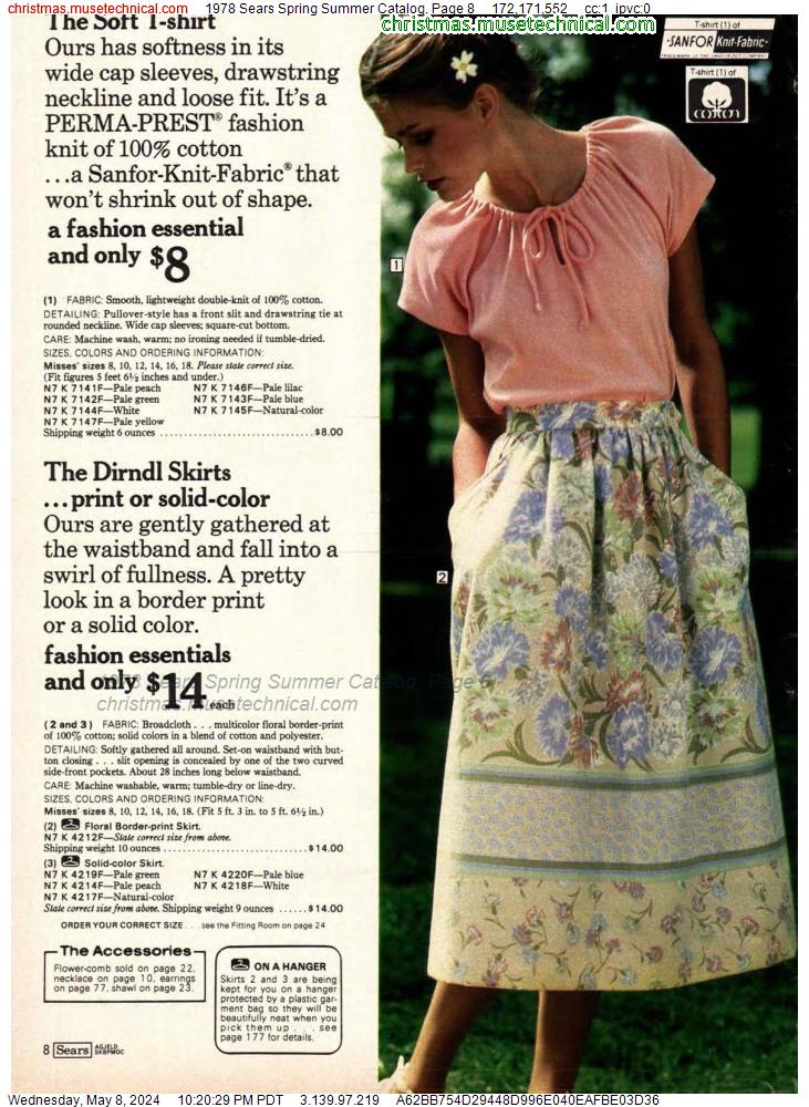 1978 Sears Spring Summer Catalog, Page 8