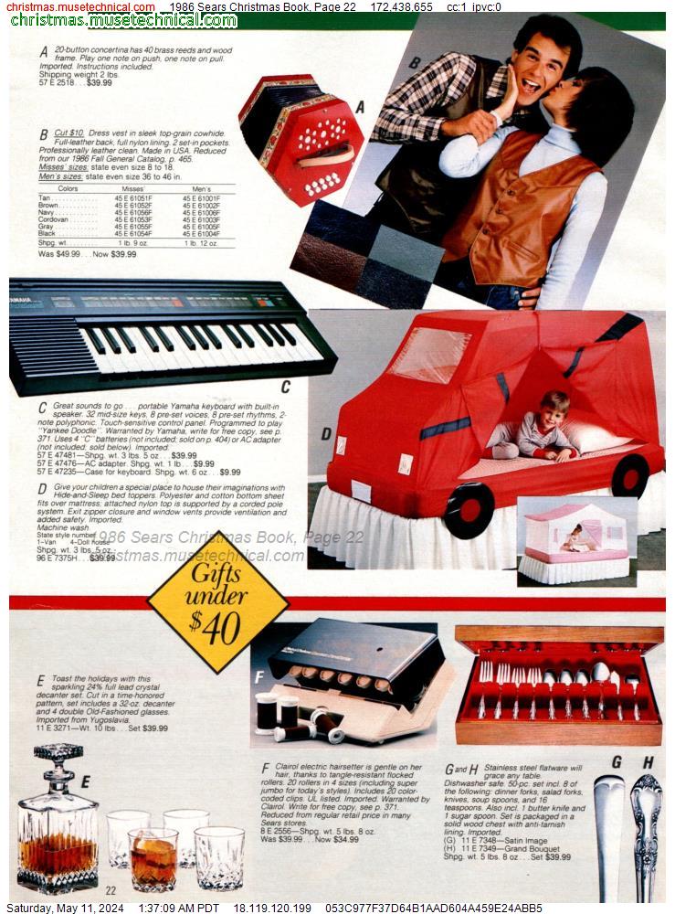 1986 Sears Christmas Book, Page 22
