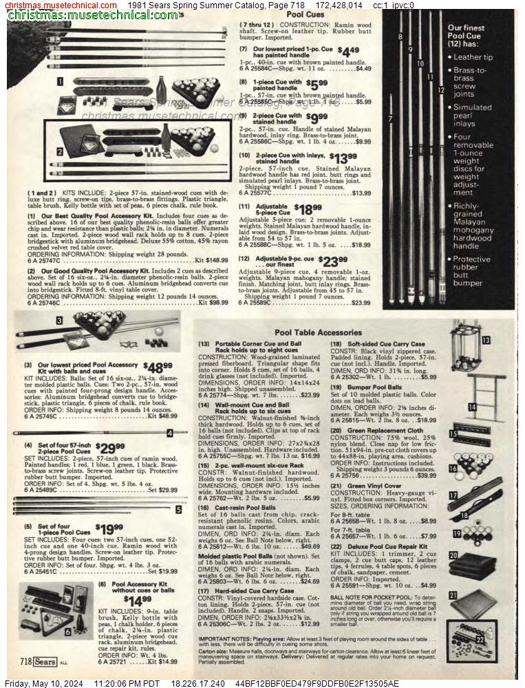 1981 Sears Spring Summer Catalog, Page 718