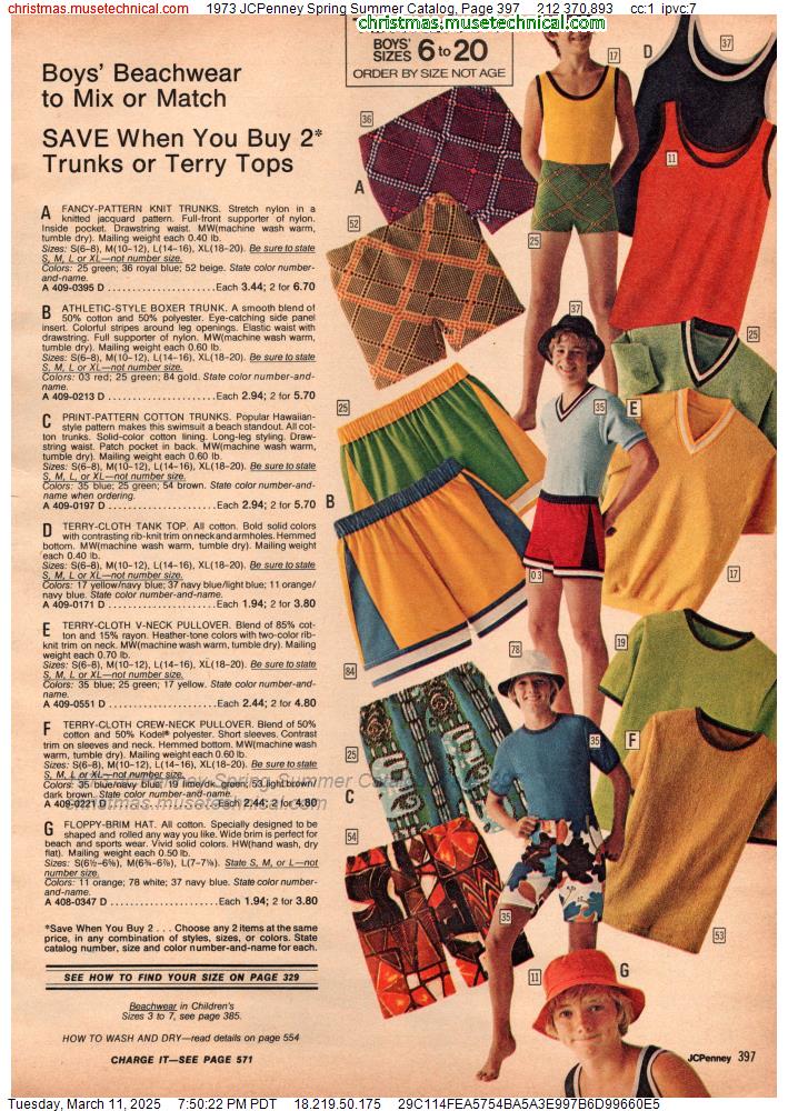 1973 JCPenney Spring Summer Catalog, Page 397