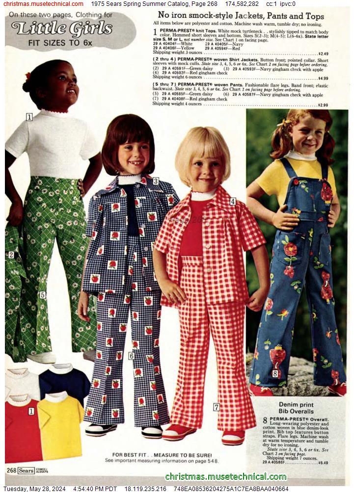 1975 Sears Spring Summer Catalog, Page 268