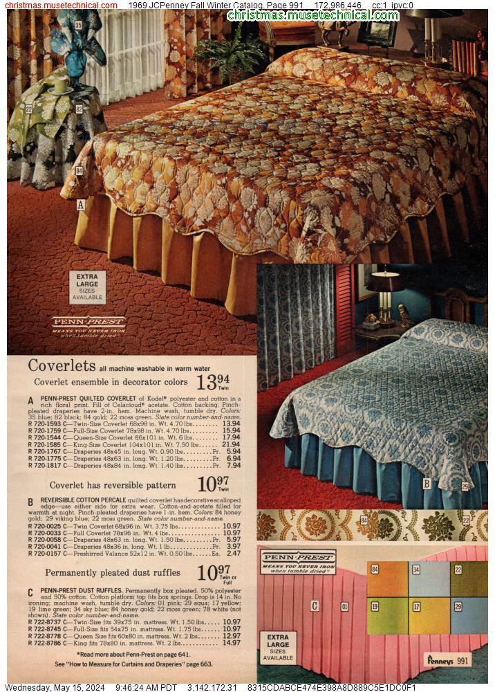 1969 JCPenney Fall Winter Catalog, Page 991