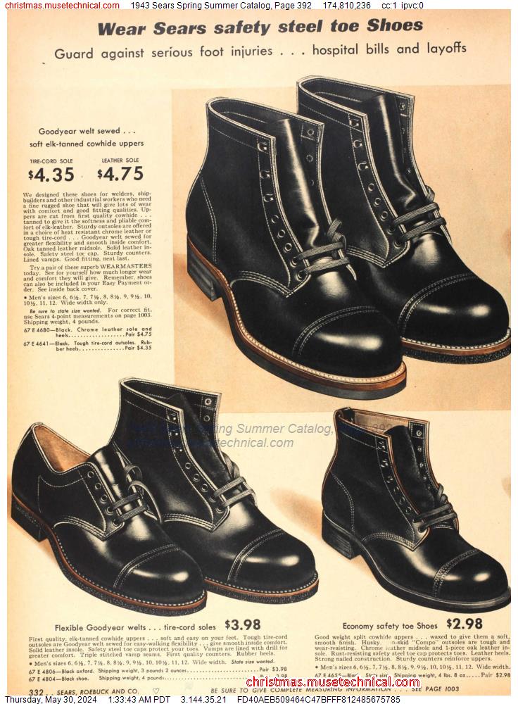 1943 Sears Spring Summer Catalog, Page 392