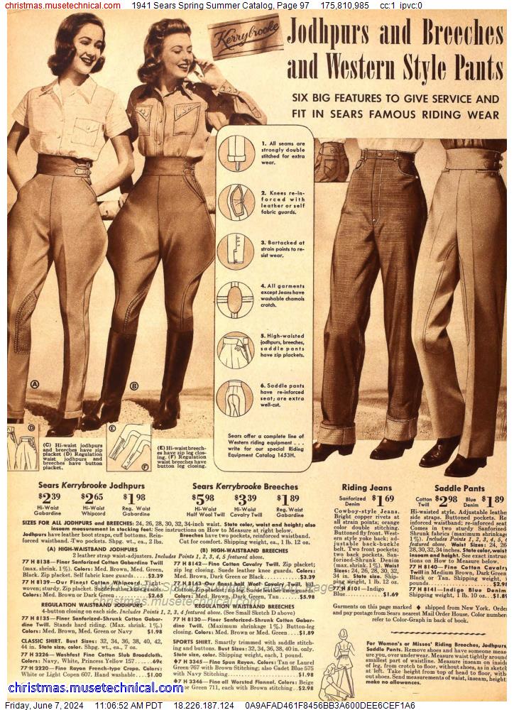 1941 Sears Spring Summer Catalog, Page 97