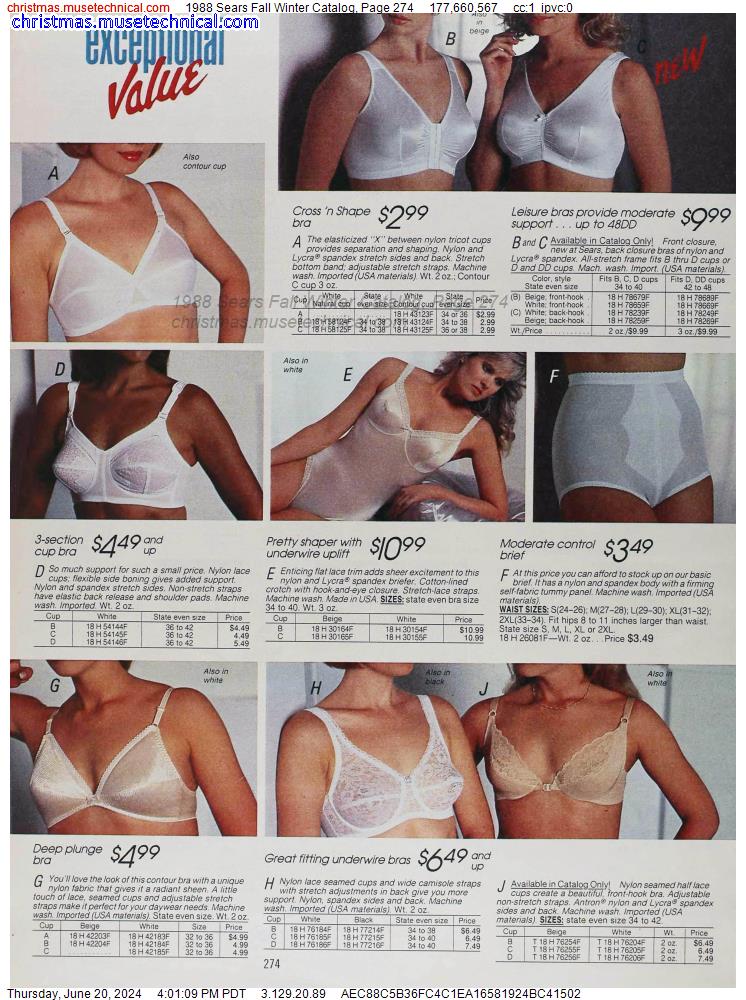1988 Sears Fall Winter Catalog, Page 274