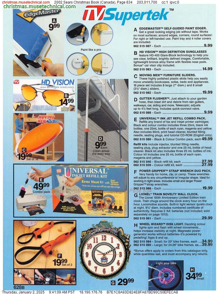 2002 Sears Christmas Book (Canada), Page 634