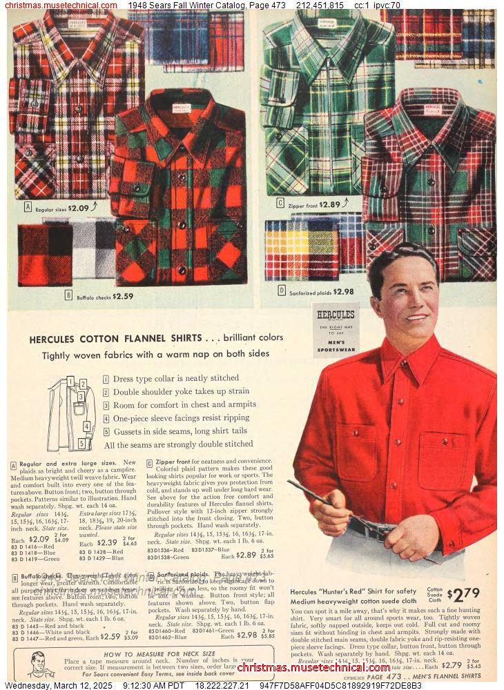 1948 Sears Fall Winter Catalog, Page 473