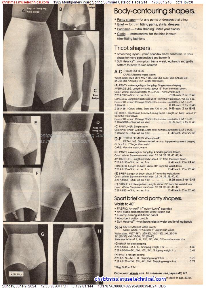 1982 Montgomery Ward Spring Summer Catalog, Page 214