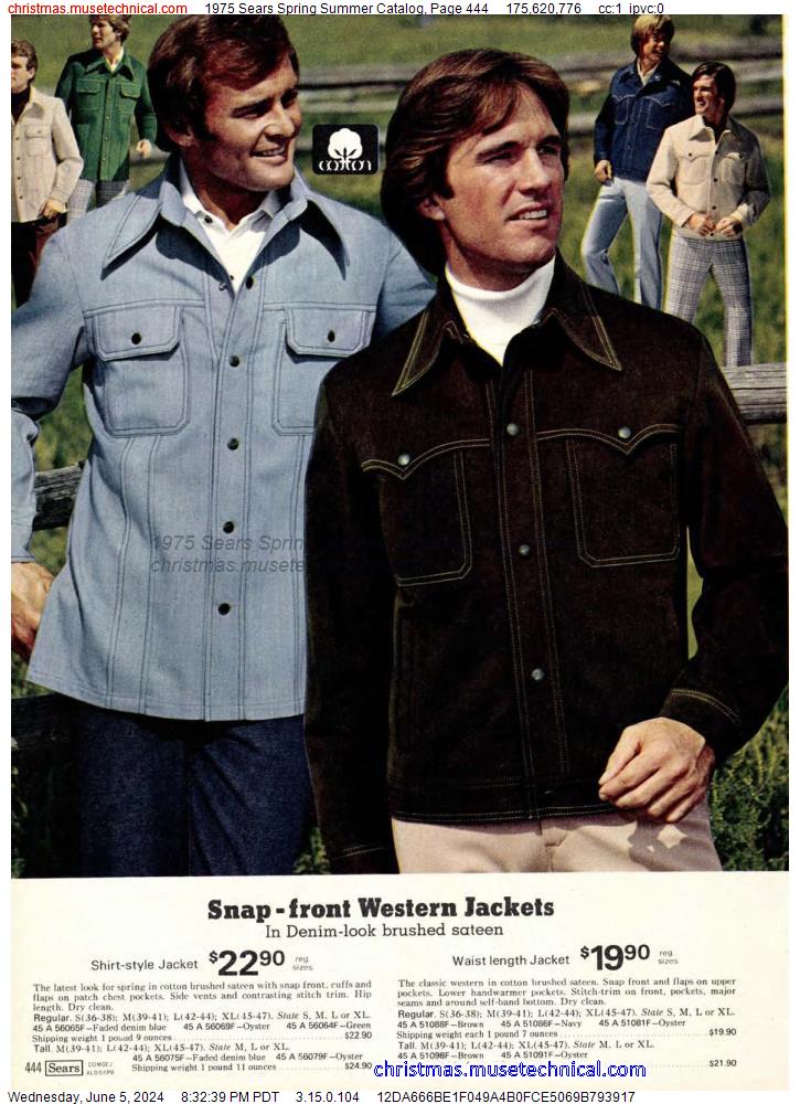 1975 Sears Spring Summer Catalog, Page 444