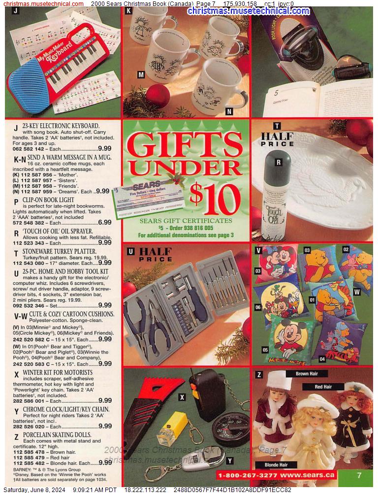 2000 Sears Christmas Book (Canada), Page 7