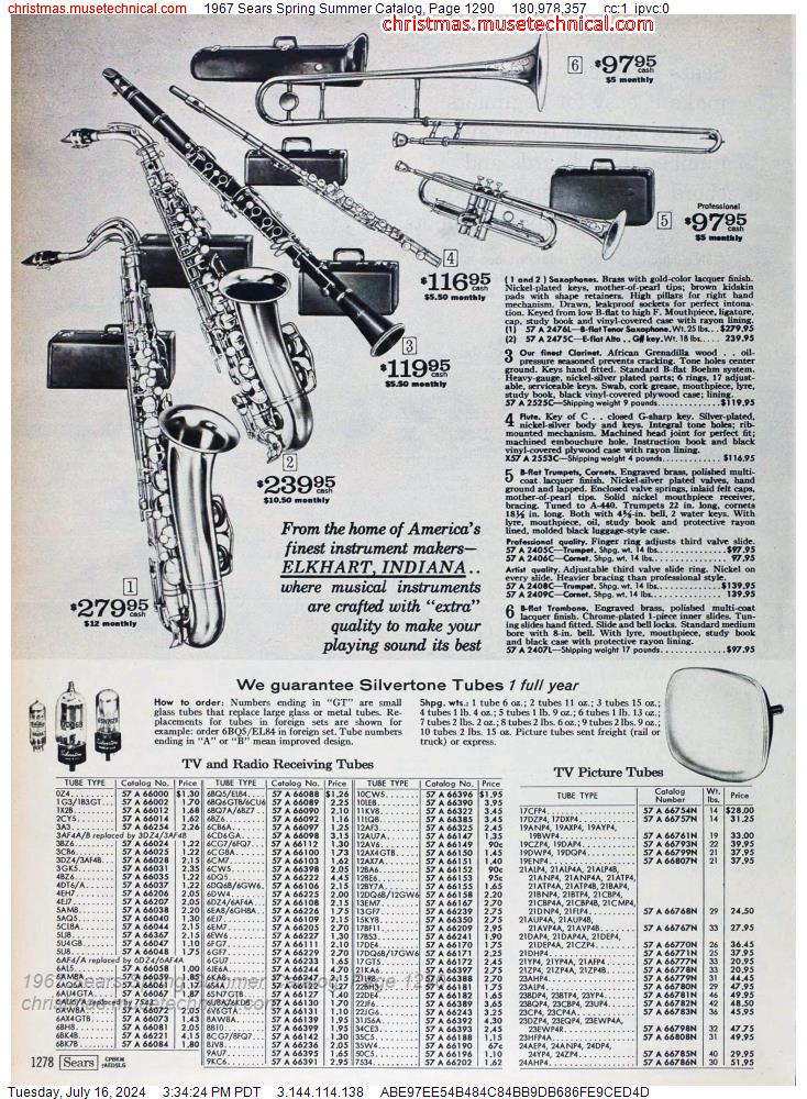 1967 Sears Spring Summer Catalog, Page 1290