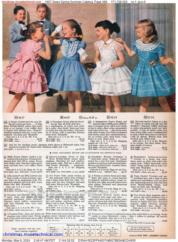 1957 Sears Spring Summer Catalog, Page 368