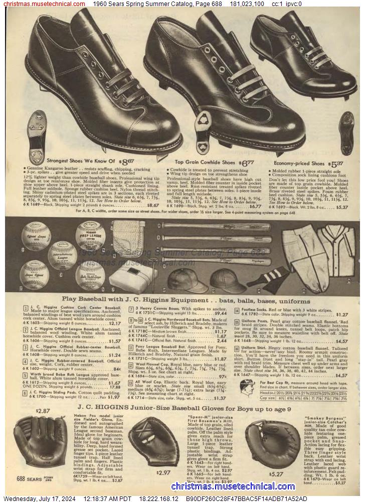 1960 Sears Spring Summer Catalog, Page 688