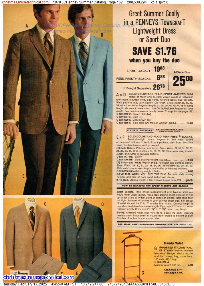 1970 JCPenney Summer Catalog, Page 152