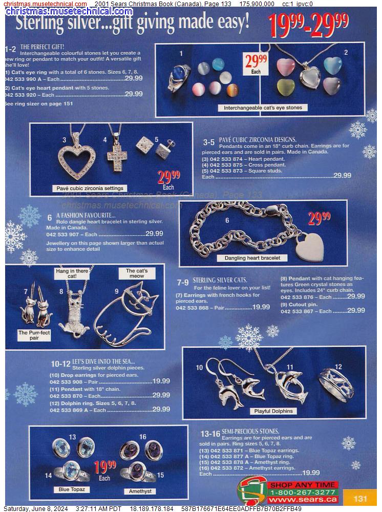 2001 Sears Christmas Book (Canada), Page 133