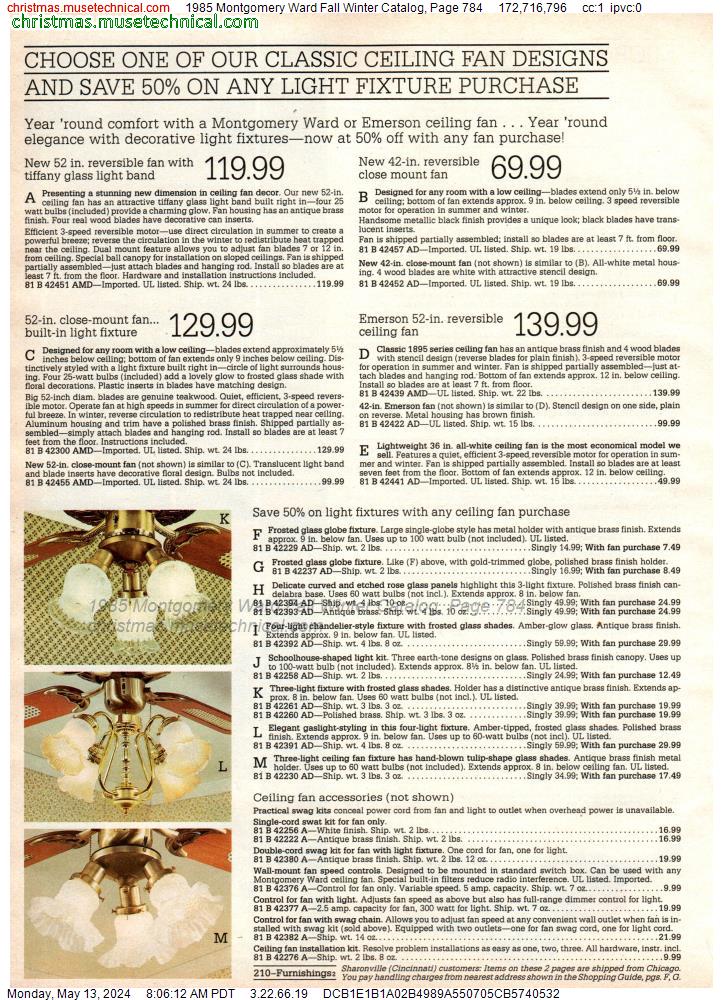 1985 Montgomery Ward Fall Winter Catalog, Page 784