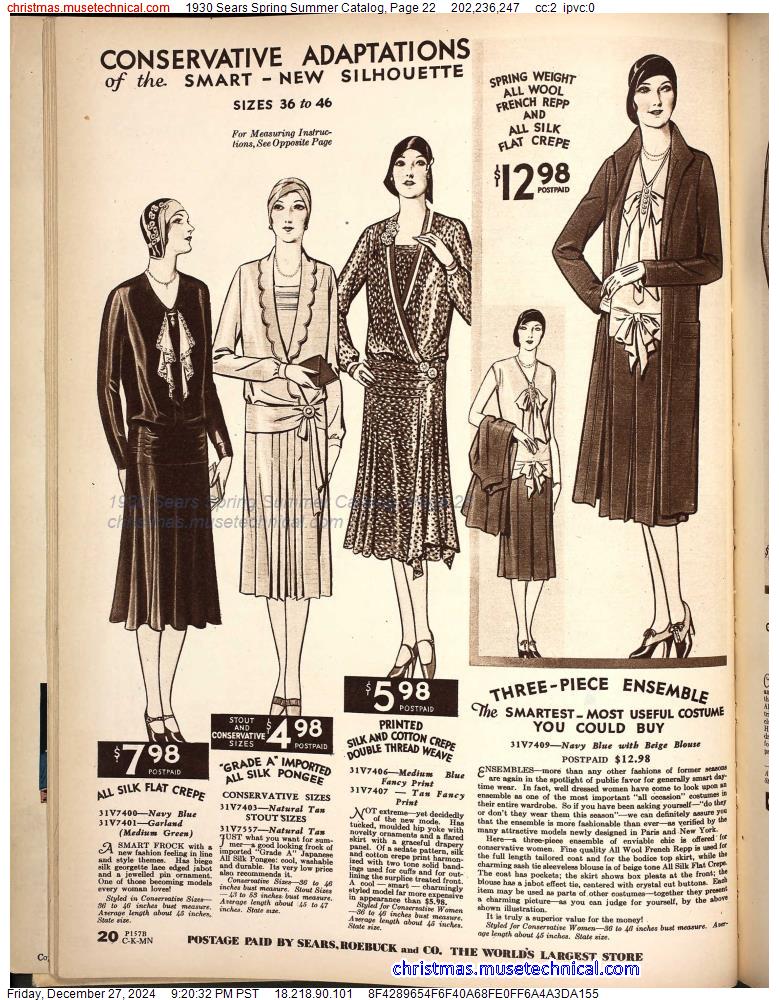 1930 Sears Spring Summer Catalog, Page 22