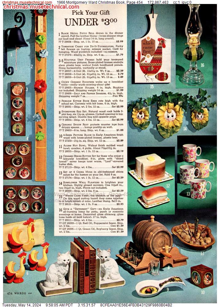 1966 Montgomery Ward Christmas Book, Page 454