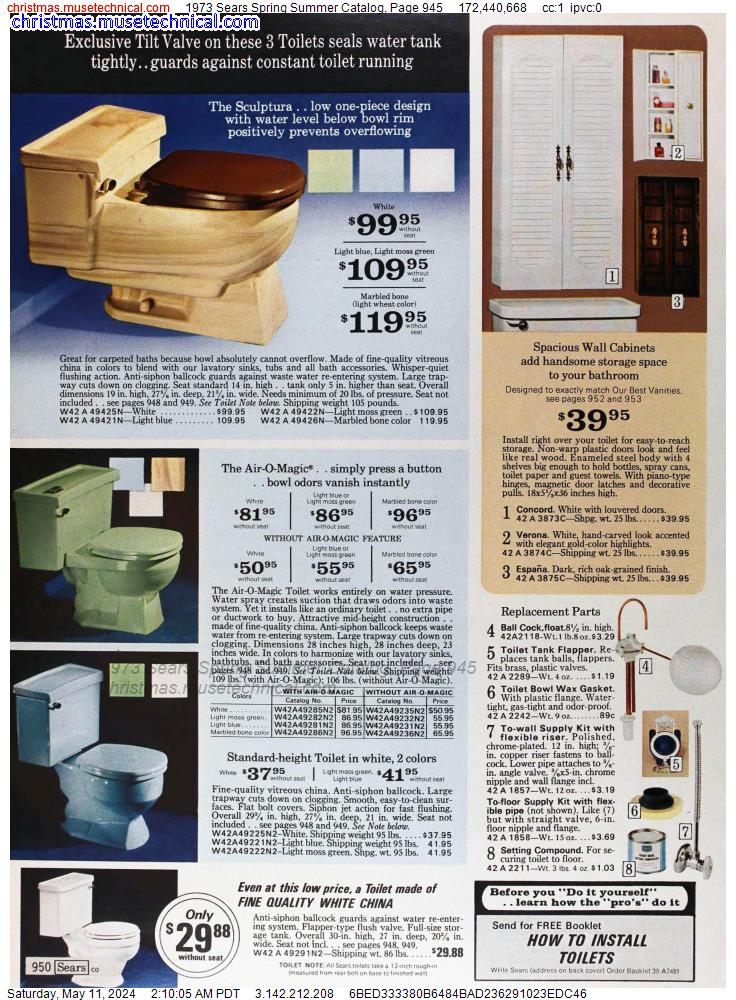 1973 Sears Spring Summer Catalog, Page 945