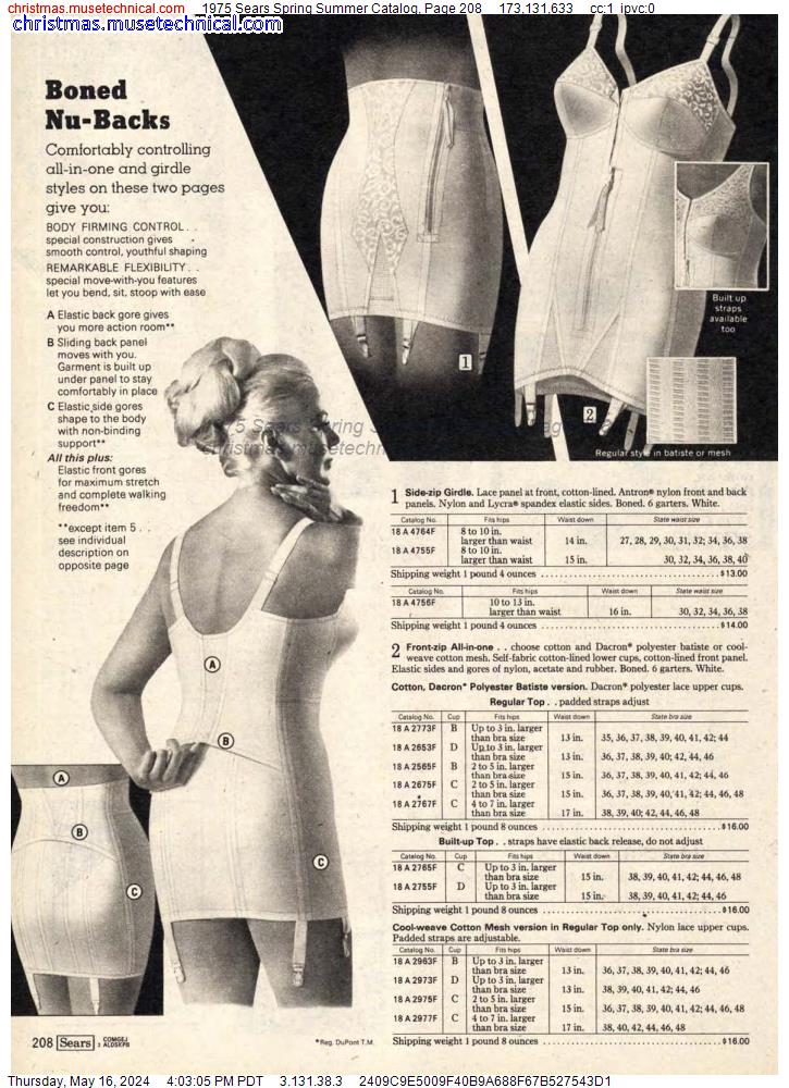 1975 Sears Spring Summer Catalog, Page 208