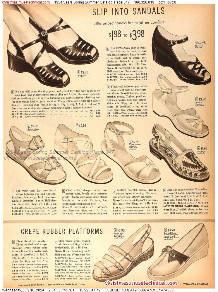 1954 Sears Spring Summer Catalog, Page 347