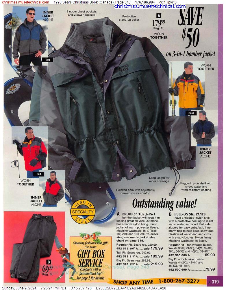 1998 Sears Christmas Book (Canada), Page 343