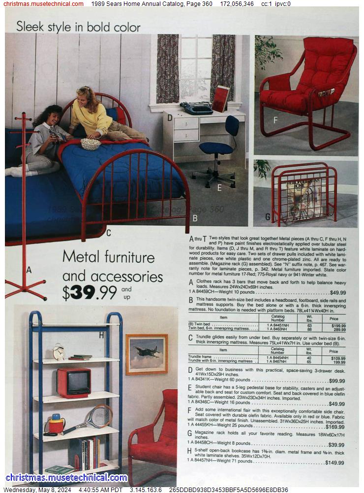 1989 Sears Home Annual Catalog, Page 360