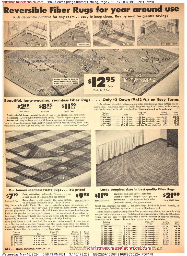 1942 Sears Spring Summer Catalog, Page 702