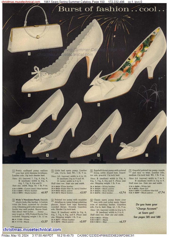 1961 Sears Spring Summer Catalog, Page 150
