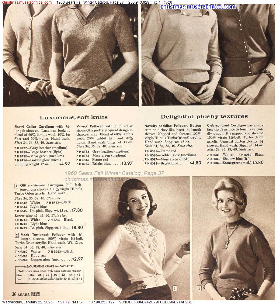 1960 Sears Fall Winter Catalog, Page 37