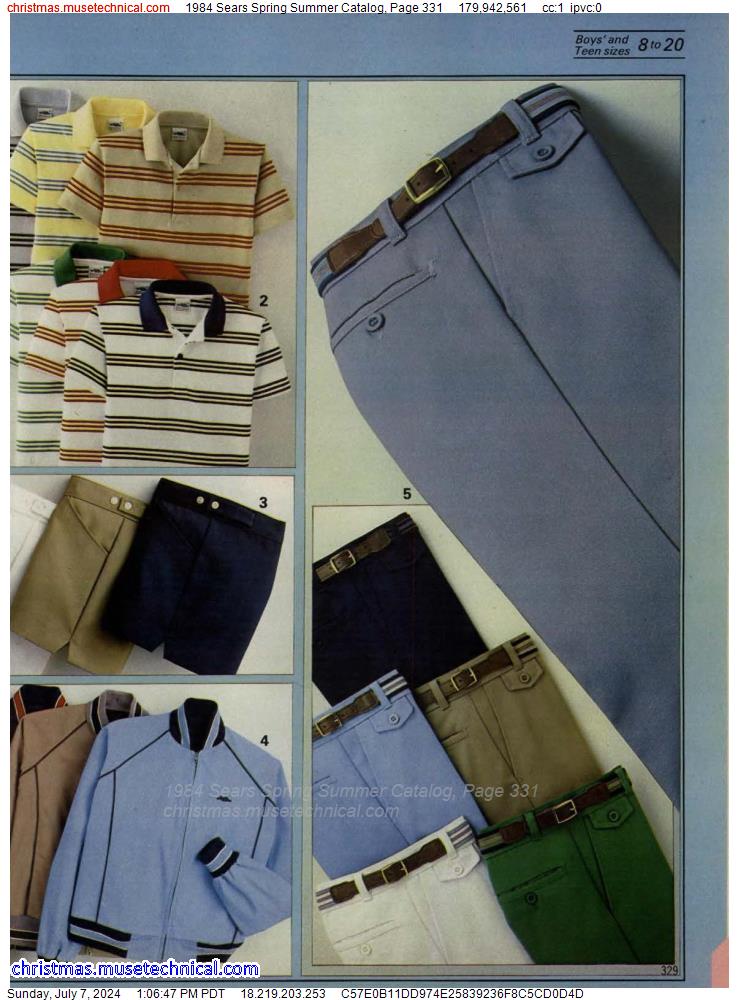 1984 Sears Spring Summer Catalog, Page 331