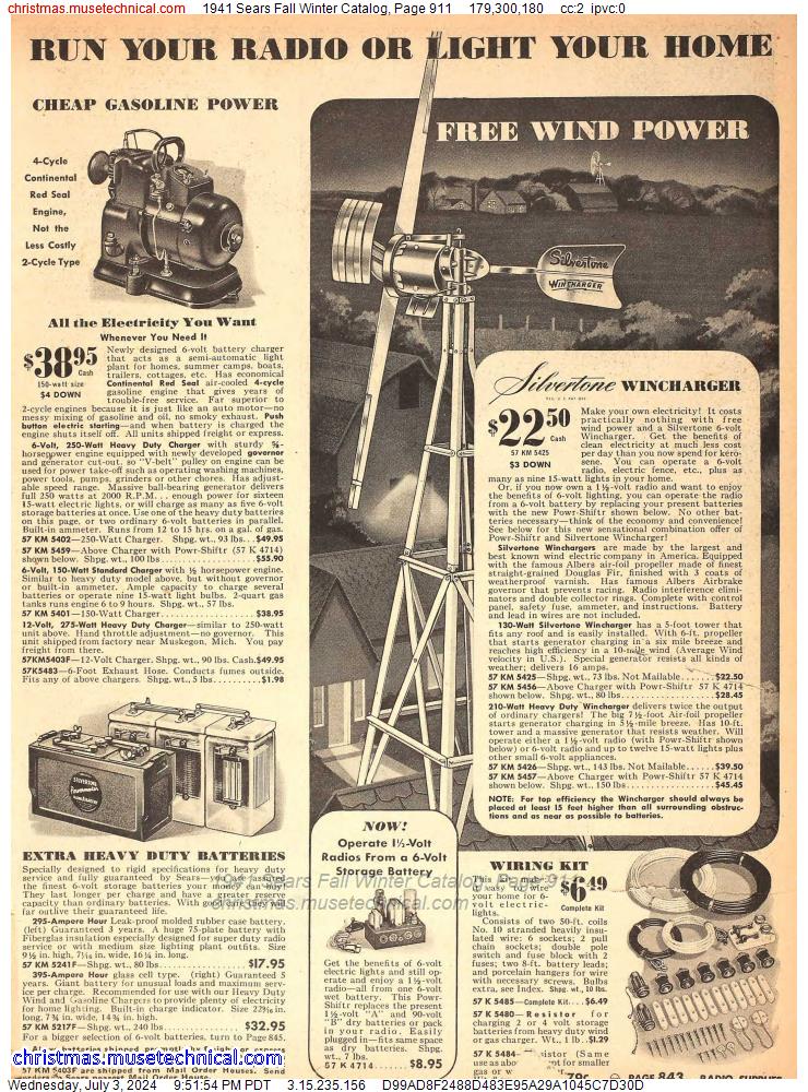 1941 Sears Fall Winter Catalog, Page 911