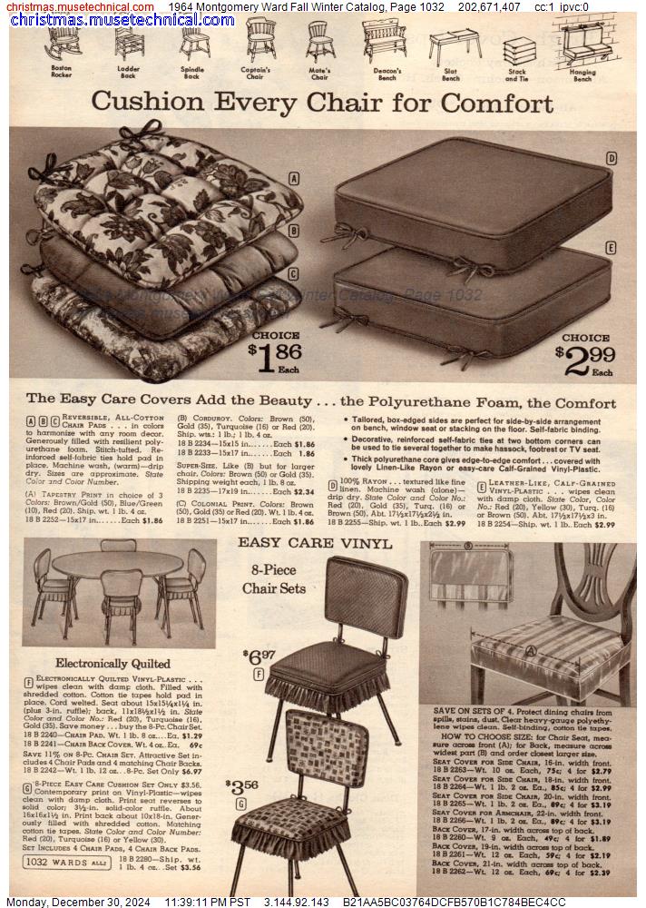 1964 Montgomery Ward Fall Winter Catalog, Page 1032