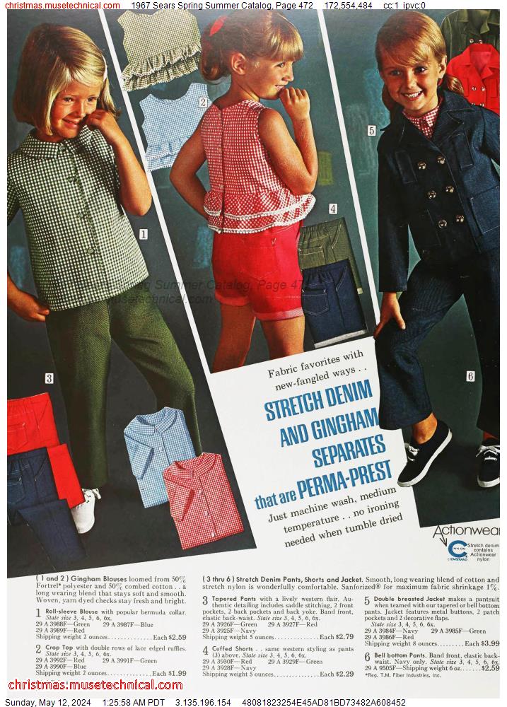 1967 Sears Spring Summer Catalog, Page 472