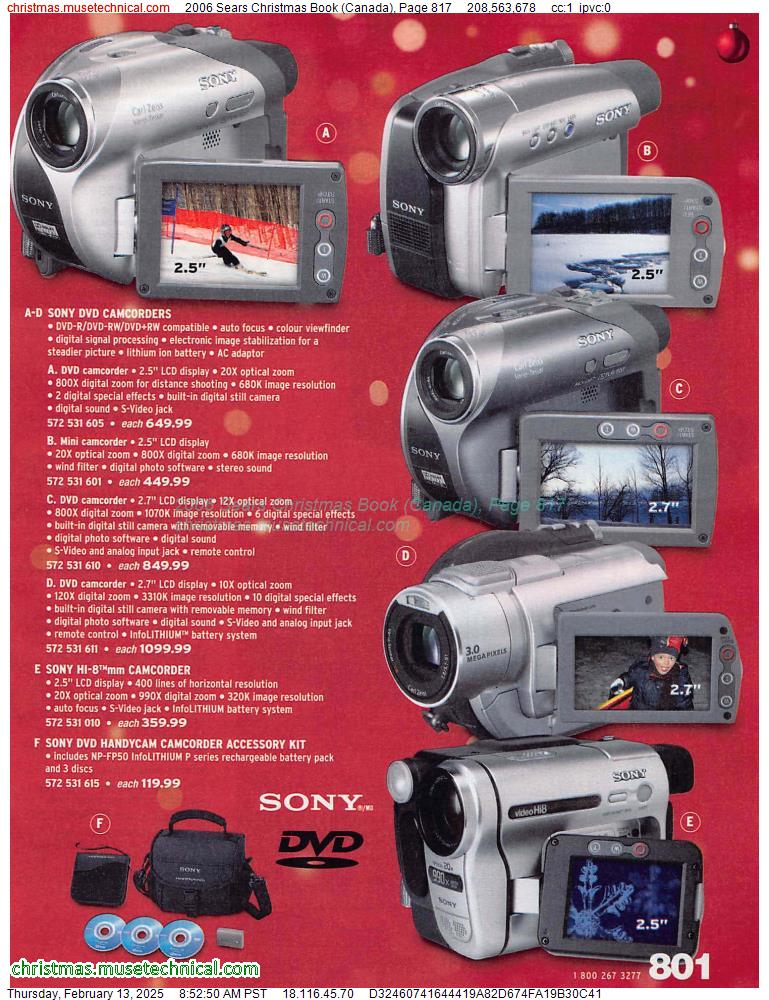 2006 Sears Christmas Book (Canada), Page 817