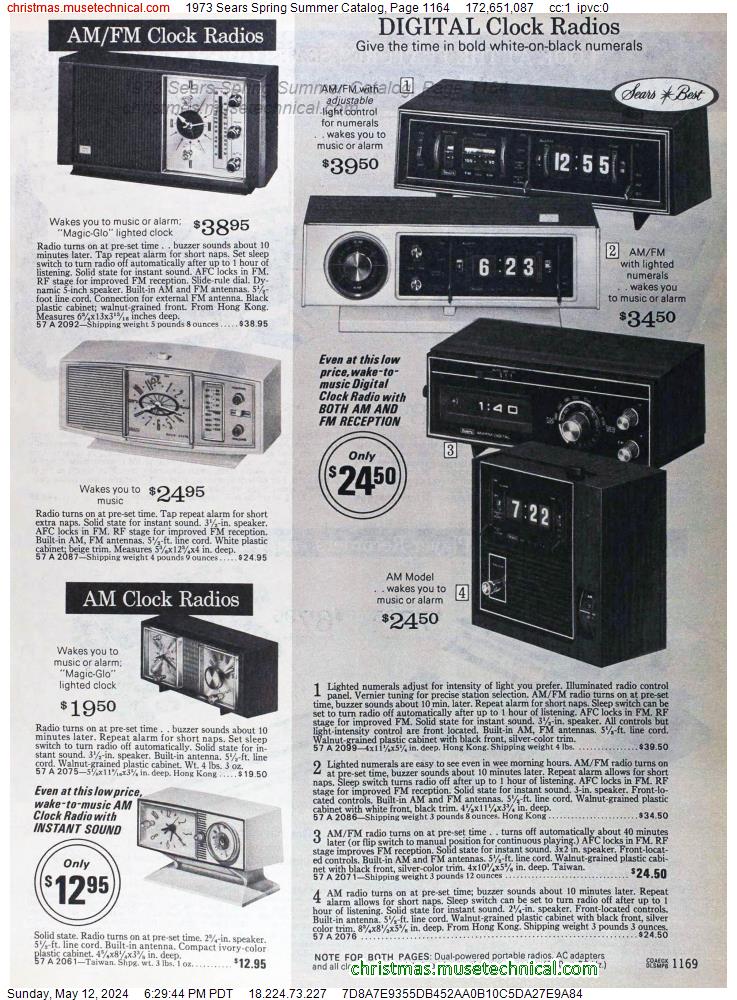 1973 Sears Spring Summer Catalog, Page 1164