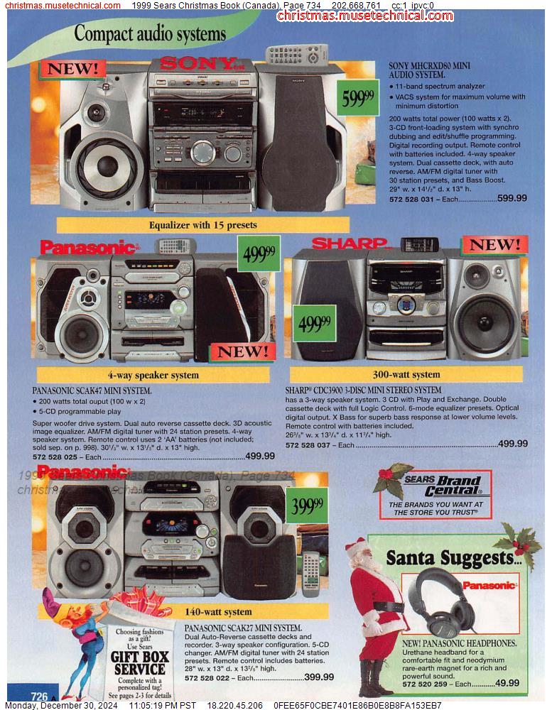 1999 Sears Christmas Book (Canada), Page 734