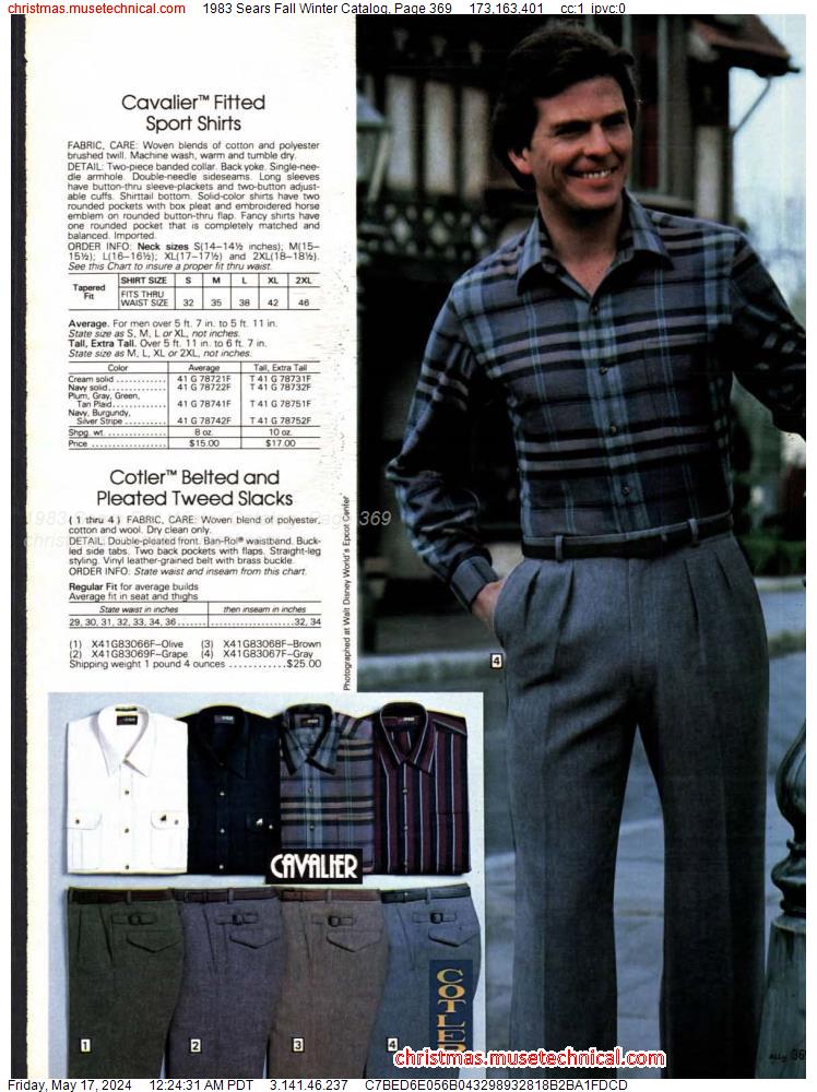 1983 Sears Fall Winter Catalog, Page 369