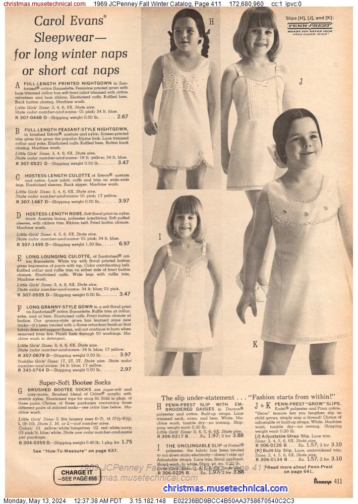 1969 JCPenney Fall Winter Catalog, Page 411