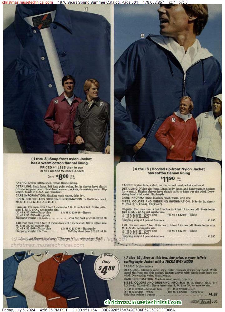 1976 Sears Spring Summer Catalog, Page 501