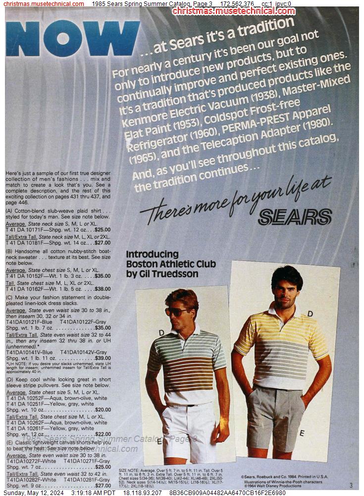 1985 Sears Spring Summer Catalog, Page 3