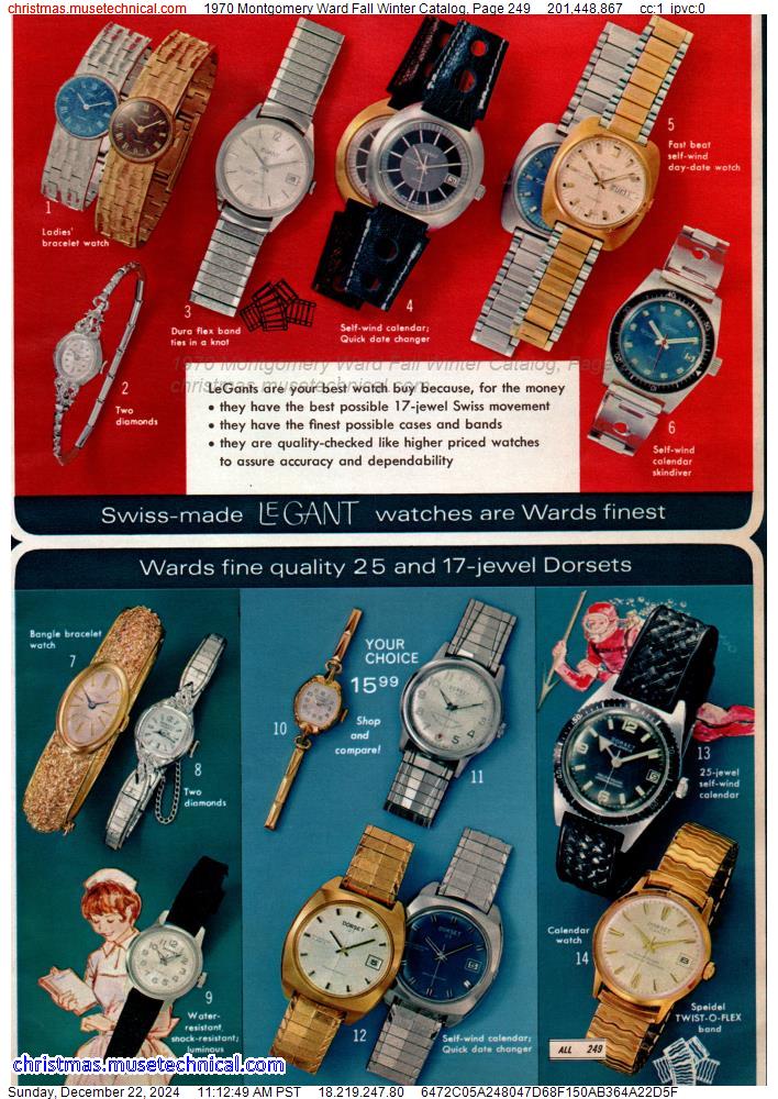 1970 Montgomery Ward Fall Winter Catalog, Page 249