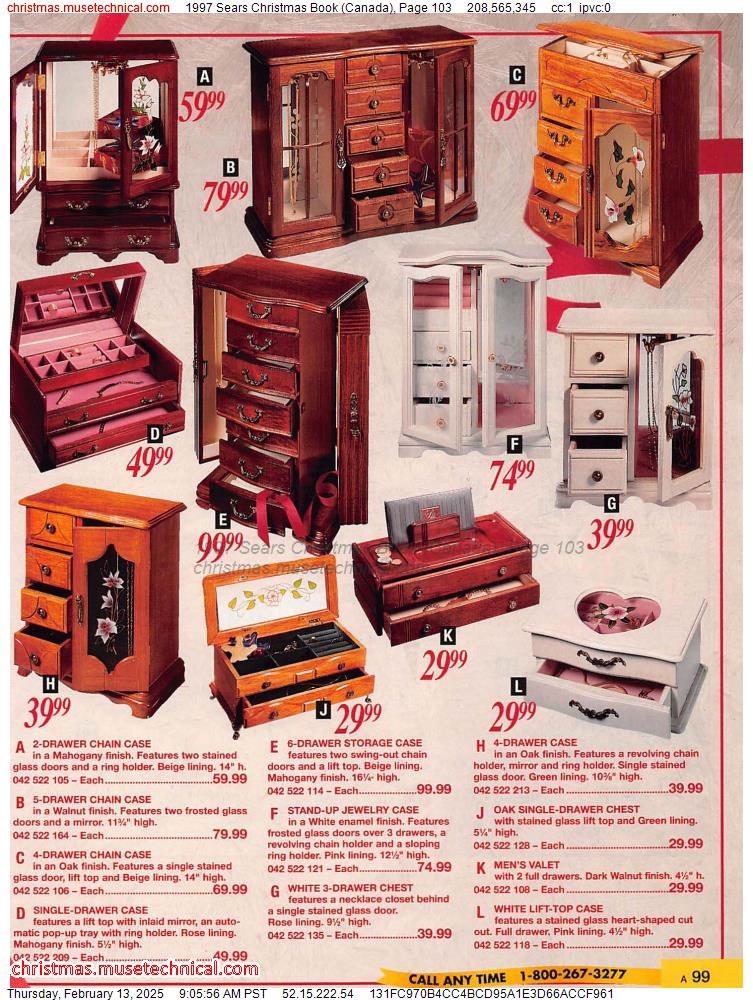 1997 Sears Christmas Book (Canada), Page 103