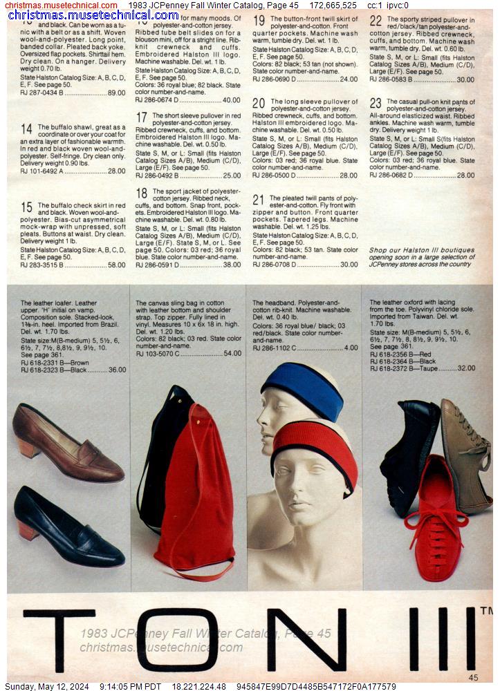 1983 JCPenney Fall Winter Catalog, Page 45