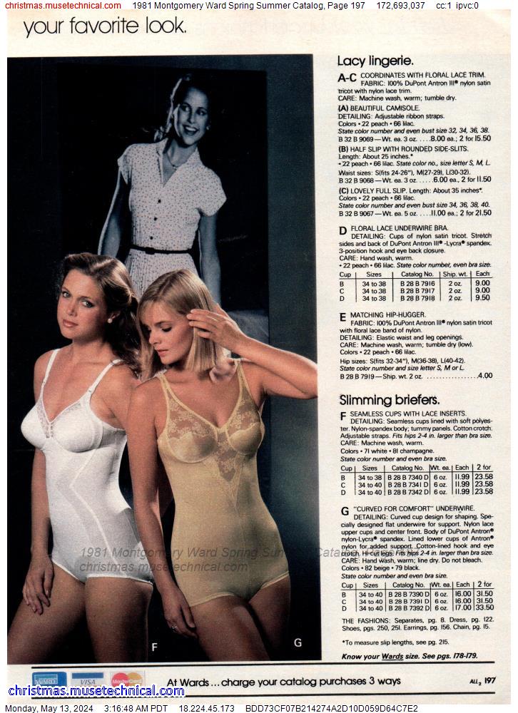 1981 Montgomery Ward Spring Summer Catalog, Page 197