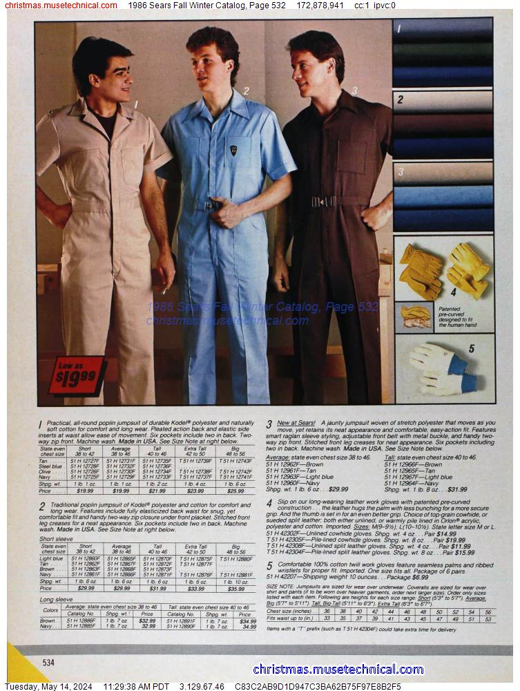 1986 Sears Fall Winter Catalog, Page 532