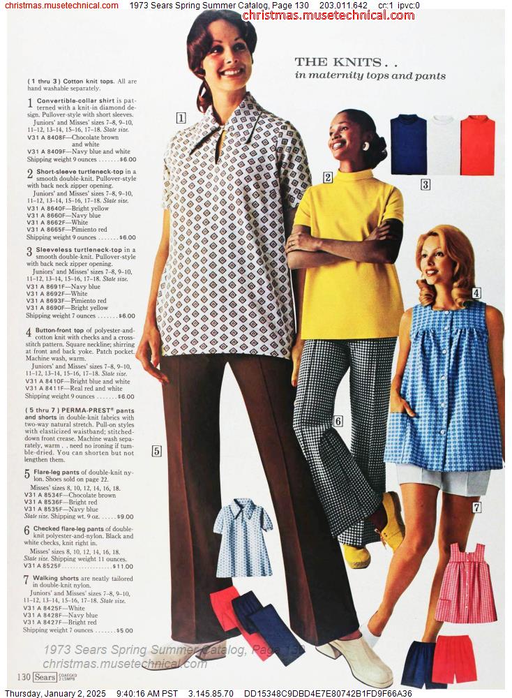 1973 Sears Spring Summer Catalog, Page 130