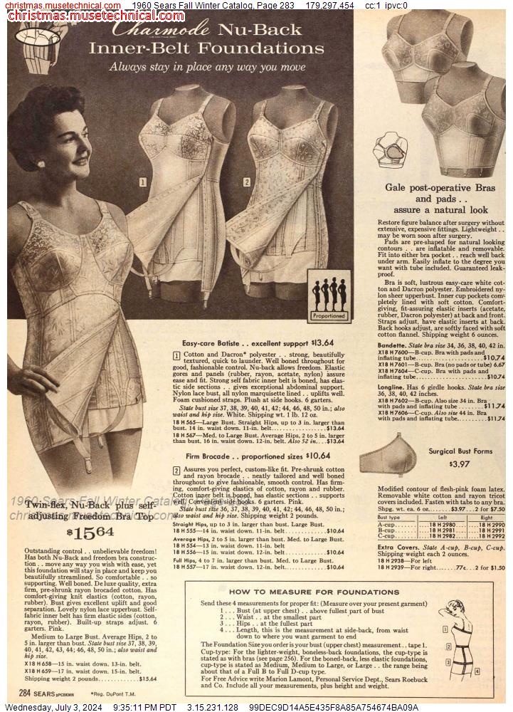 1960 Sears Fall Winter Catalog, Page 283