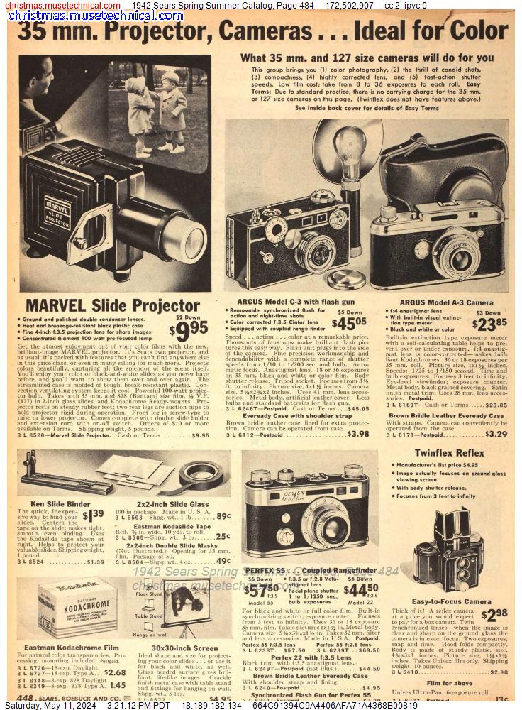 1942 Sears Spring Summer Catalog, Page 484